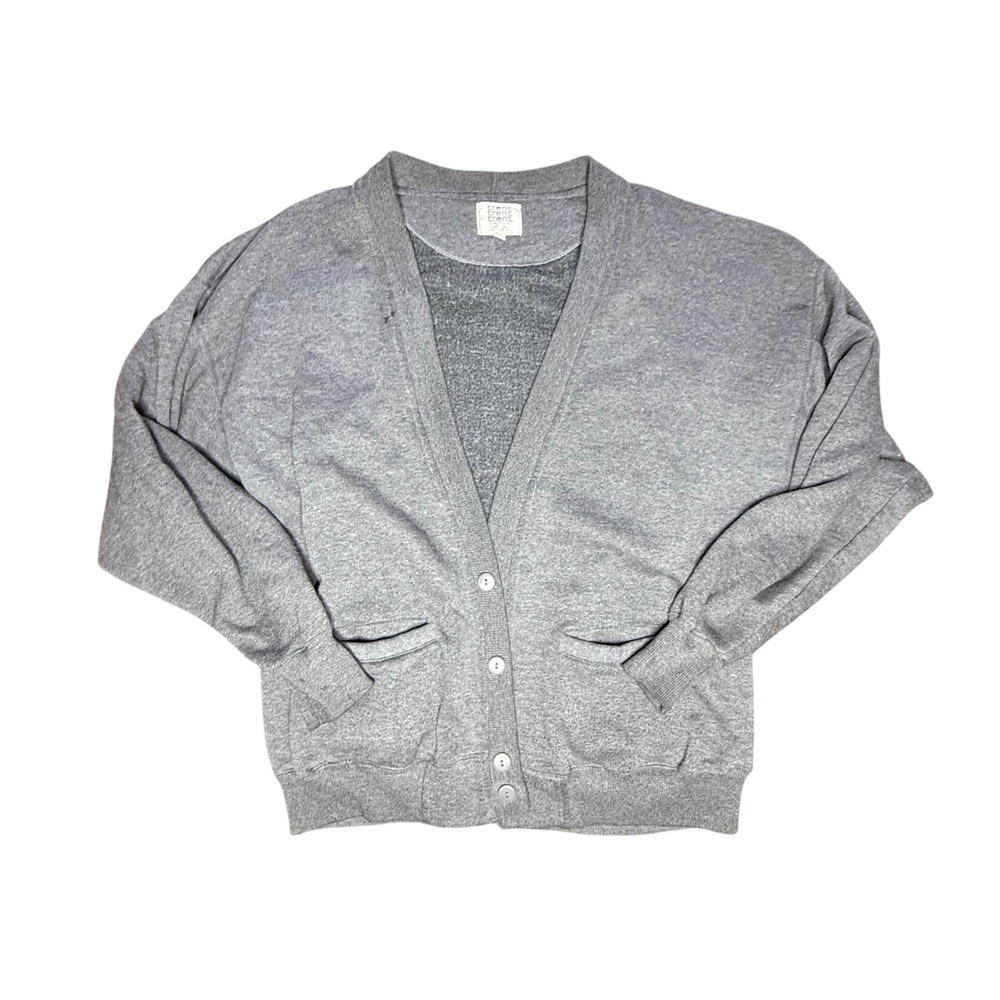 Vintage XL Zygo‎ Gray Button Front Cardigan Sweater Long Sleeve Casual Knitwear